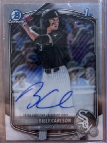 2025 bowman chrome draft - chrome, billy